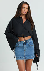 Wanda Shirt - Button Up Shirt in Black